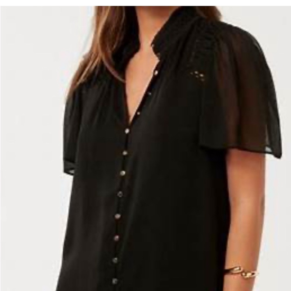 Evernew navy Women's blouse - size 8